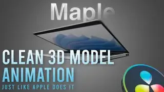 Animate like Apple | Animate 3D laptop model in Davinci Resolve 18