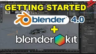 Getting started with Blender 4.0 and Blender Kit