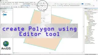how to Create Polygon using Editor tool (vector data/shapefile- ArcGIS Tutorials)