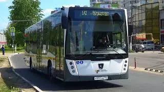 Пригородный автобус НеФАЗ-5299-31-52 с маршрутом №142 "Агрогородок - Станция Реутов"