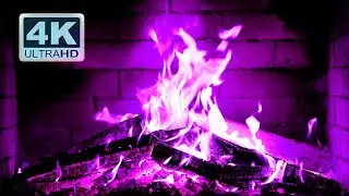 🔥 PURPLE FIREPLACE 4K Ultra HD