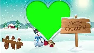 Green Screen Christmas Frame