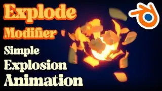 How to Create A simple Explosion Animation In Blender | Blender tutorial