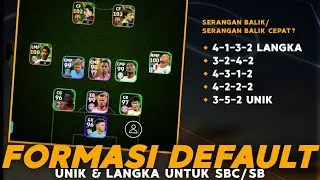 MANTAP🔥 INILAH 5 FORMASI DEFAULT UNTUK SERANGAN BALIK/SERANGAN BALIK CEPAT UNIK & LANGKA | eFootball