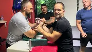 Armwrestling Sofia club practice with Bansko team