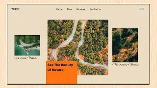 how to create an animated website landing page || html css & gsap animation || part-1