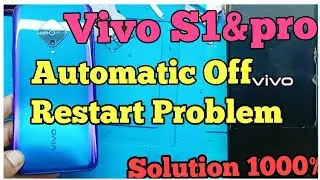 Vivo S1 pro Automatic Switch Off Problem Solution || Vivo S1 Auto Restart || Vivo S1 pro Logo fix✅️