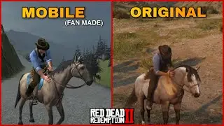 Red Dead Redemption 2 Mobile(fan made) Vs Original Gameplay Comparison