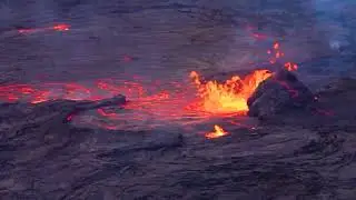 Активность на вулкане Килауэа Гавайи, США.