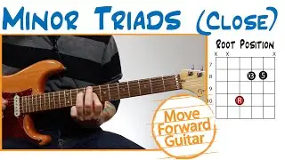 Guitar Chords - minor Triads and Inversions (close)