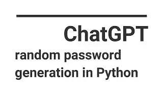 ChatGPT create full working code of good quality Password Generator in Python.