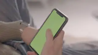 Copyright free Green screen mobile ad