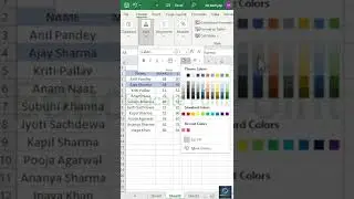 Create Table with Short command in Excel ||
