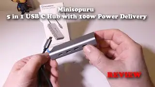 Minisopuru 5 in 1 USB C Hub with 100w PD REVIEW