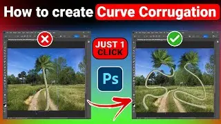 How to create Curve Corrugation Palm tree in Photoshop