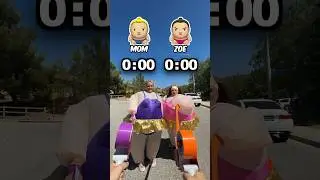Me vs. MY MOM ‼️ Who is faster ⁉️ #challenge #youtubeshorts #shorts