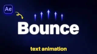 How to Make Smooth Bounce Text in After Effects | Text Animation in After Effects