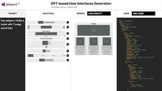 teleportHQ's GPT Engine for user-interfaces code generation