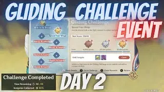 Genshin Impact Gliding challenge Day 2