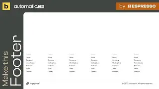 Wordpress Tutorial | Bricks Builder | AutomaticCSS (ACSS) | Footer large 01
