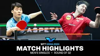 Jang Woojin vs Timo Boll  | MS R32 | WTT Contender Doha 2024