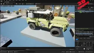 Import LEGO Technical STEP files to Unreal Engine 5