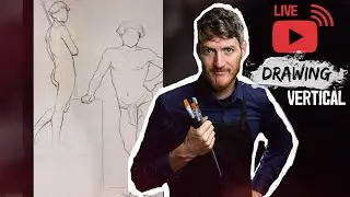 🔴FIGURE DRAWING - Gesture Studies Quick Sketch Session #art #inspiration [Vertical]