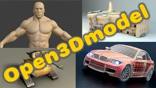 How to download 3D models for FREE from the Open3Dmodel website