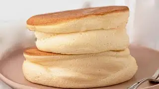 Easy Japanese Souffle Pancakes Recipe | Japanese fluffy pancake recipe