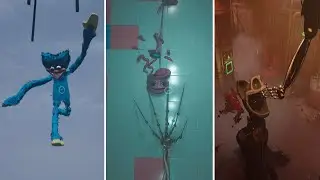 ALL Bosses Death Scenes - Poppy Playtime Chapter 1, 2, 3