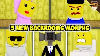 [UPDATE 297] 🚁  How to get ALL 5 NEW BACKROOMS MORPHS | Roblox