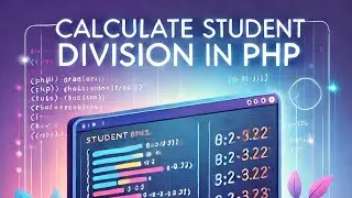 how to calculate student division using php form |   php programing | mysql database |xampp server