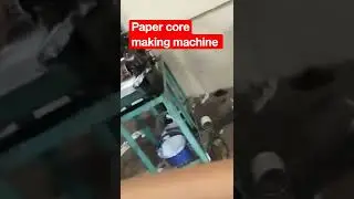 Paper core making machine #shorts #ecofriendly #greenenvironment #plasticban #biodegradable