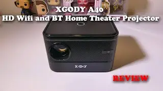 Xgody A40 HD Wifi and BT Android TV OS Home Theater Projector REVIEW