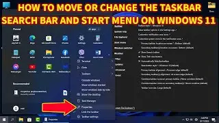 Move The Windows Taskbar and Search Bar in Windows 11 2023 Guide