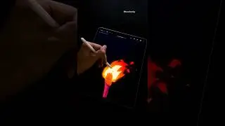 Easiest way to animate fire 🔥🤯 #animation #procreate