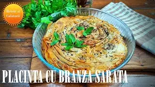 PLACINTA CU BRANZA SARATA SI VERDETURI in stil grecesc