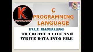 Create a file and write data into file in  File Handling in C programming language