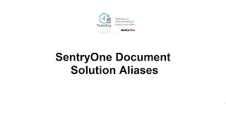 SentryOne Document Solution Aliases