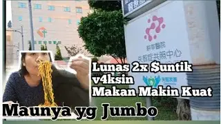 Habis suntik BNT lanjut makan mie jumbo