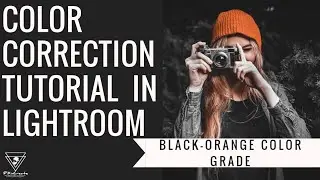 Black and Orange Preset Color Correction in Lightroom CC Mobile