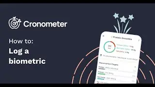 How To: Log A Biometric (Like Weight) In Cronometer
