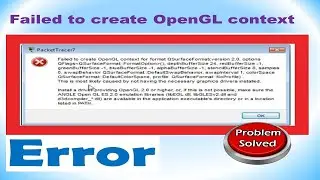 Failed to create Opengl context for format qsurfaceformat