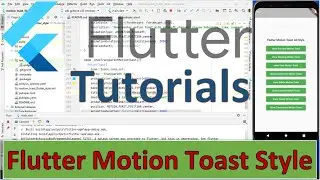 Flutter tutorials | How to show Motion Toast Message