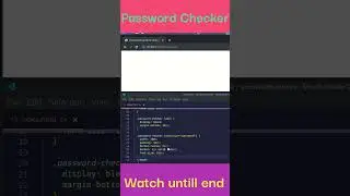 😱😨Creating a Password Security Checker in JavaScript HTML and css #shorts #youtubeshorts #subscribe