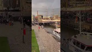 Раздвигающийся мост в Bremerhaven #shorts #германия#рекомендации#рек#реки#путешествие