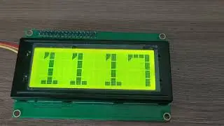 FL PROG & Arduino, часы крупный шрифт на LCD 2004