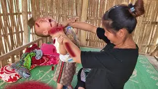 A 17-year-old single mother about to give birth still goes out to harvest peanuts to sell.LyThituyet