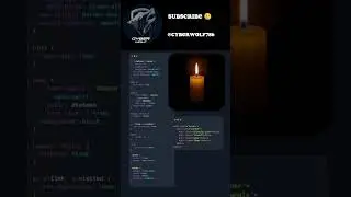 BLOWING CANDLE EFFECT BY USING HTML CSS 