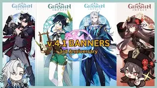 (BIG UPDATE) 4.1 BANNERS & 3rd Anniversary!! // Genshin Impact